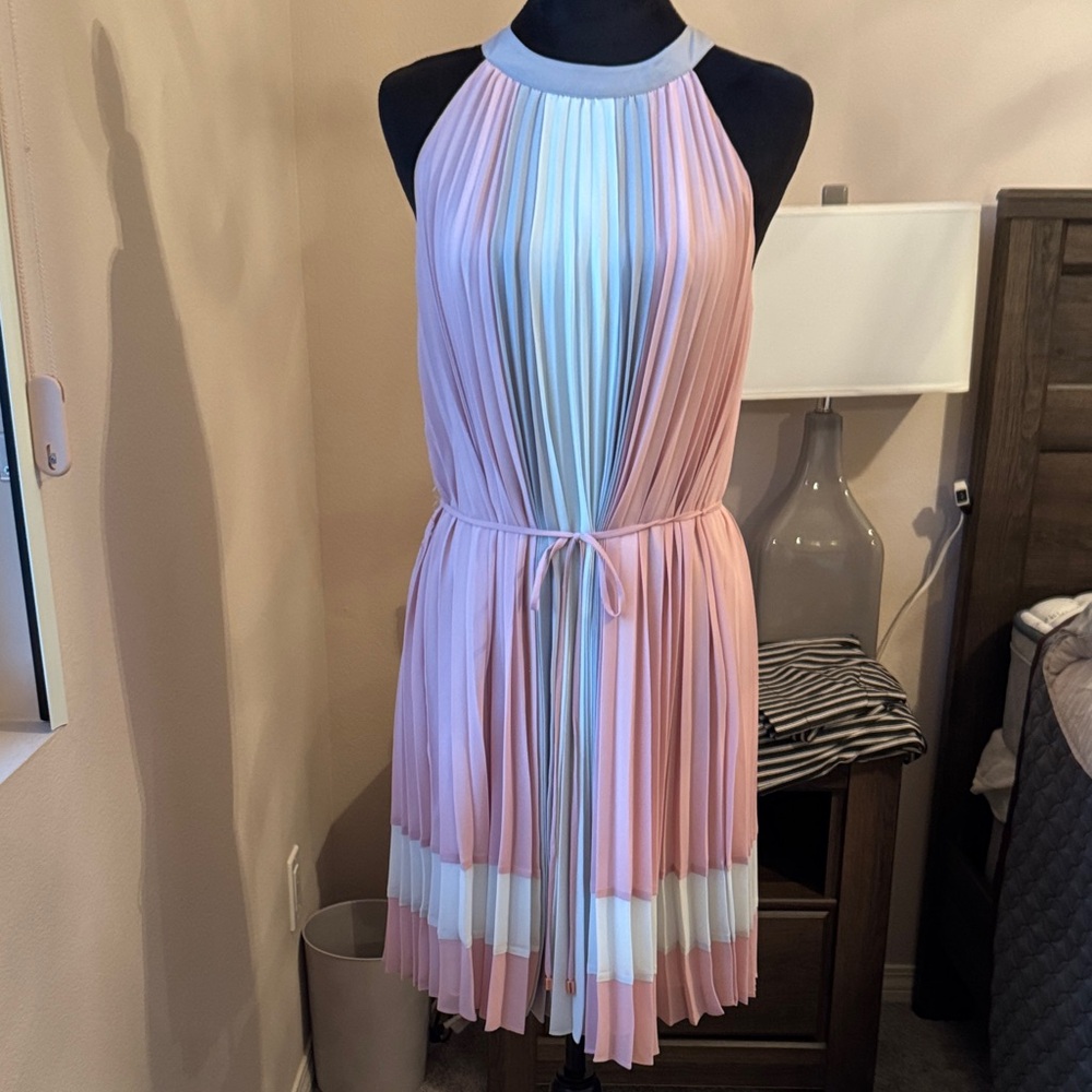 Ted Baker White and Pink Dress (New Without Tag, never been worn)